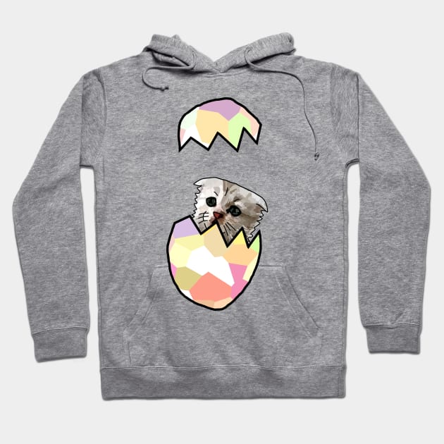 Cat Lawyer Funny Easter Eggs Hoodie by ellenhenryart